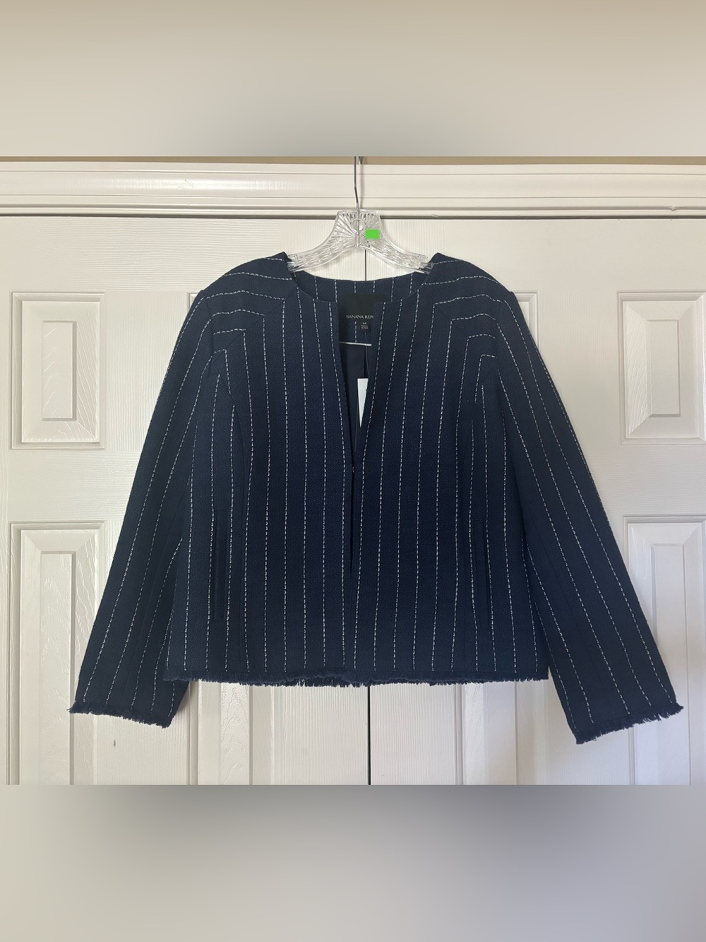 Banana Republic Navy Stripe Blazer
